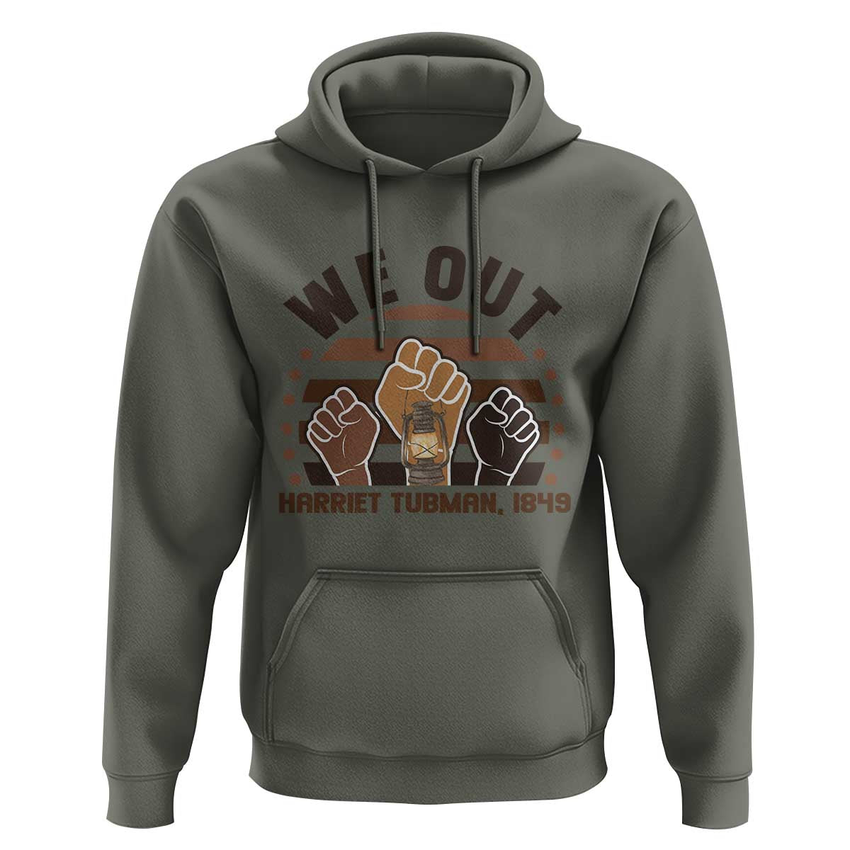 Harriet Tubman We Out 1849 Hoodie Vintage Sunset Black American Hero