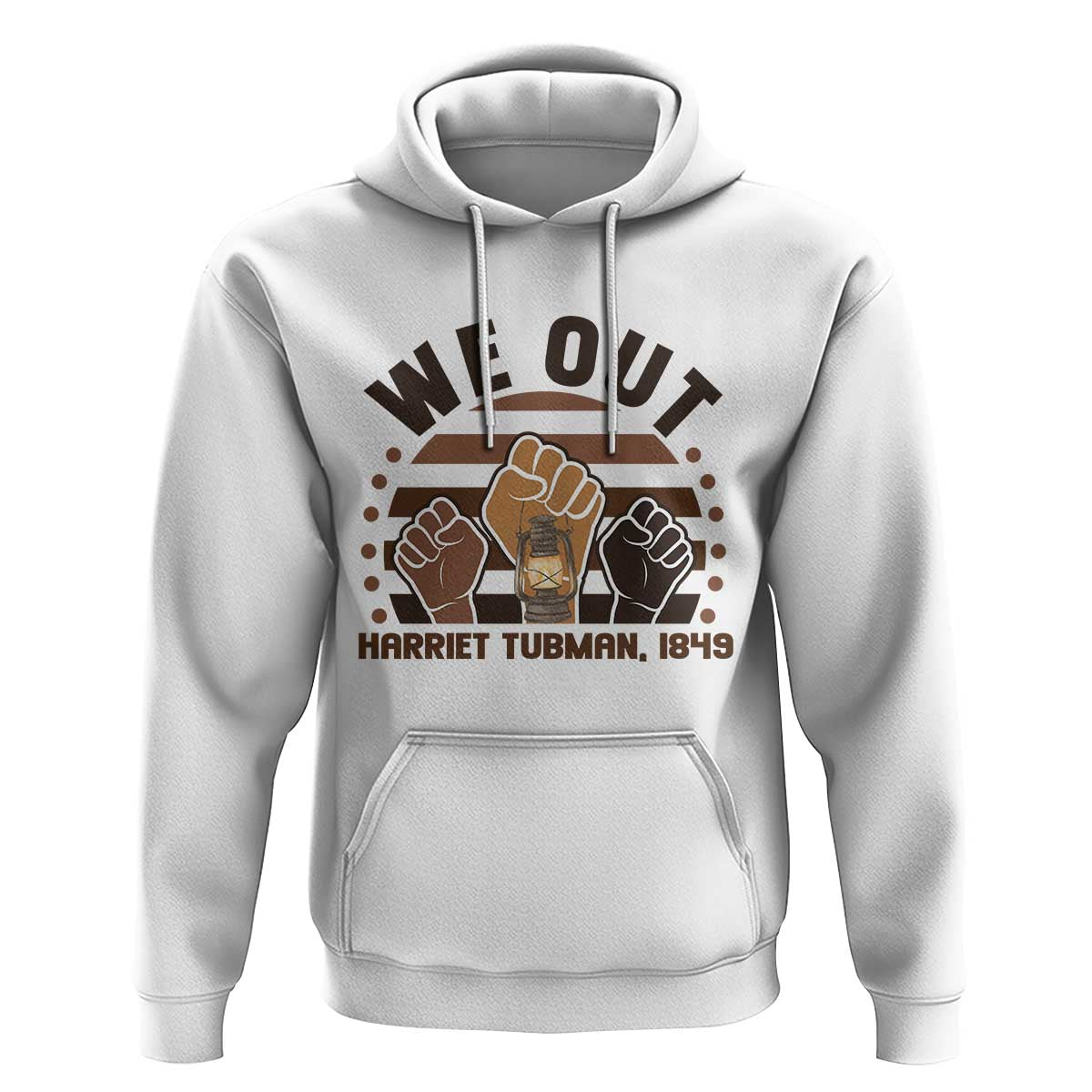 Harriet Tubman We Out 1849 Hoodie Vintage Sunset Black American Hero