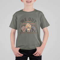 Harriet Tubman We Out 1849 T Shirt For Kid Vintage Sunset Black American Hero