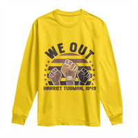 Harriet Tubman We Out 1849 Long Sleeve Shirt Vintage Sunset Black American Hero