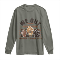 Harriet Tubman We Out 1849 Long Sleeve Shirt Vintage Sunset Black American Hero