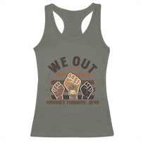 Harriet Tubman We Out 1849 Racerback Tank Top Vintage Sunset Black American Hero