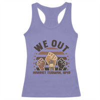 Harriet Tubman We Out 1849 Racerback Tank Top Vintage Sunset Black American Hero