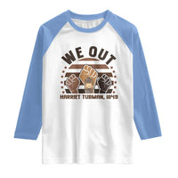 Harriet Tubman We Out 1849 Raglan Shirt Vintage Sunset Black American Hero