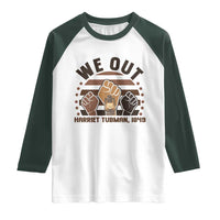 Harriet Tubman We Out 1849 Raglan Shirt Vintage Sunset Black American Hero