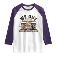 Harriet Tubman We Out 1849 Raglan Shirt Vintage Sunset Black American Hero