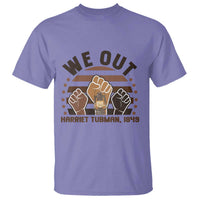 Harriet Tubman We Out 1849 T Shirt Vintage Sunset Black American Hero