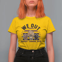 Harriet Tubman We Out 1849 T Shirt For Women Vintage Sunset Black American Hero