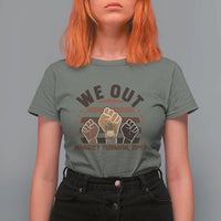 Harriet Tubman We Out 1849 T Shirt For Women Vintage Sunset Black American Hero