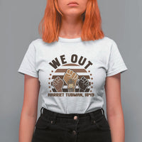 Harriet Tubman We Out 1849 T Shirt For Women Vintage Sunset Black American Hero