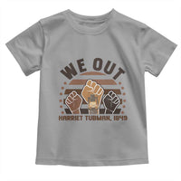 Harriet Tubman We Out 1849 Toddler T Shirt Vintage Sunset Black American Hero