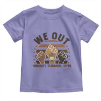 Harriet Tubman We Out 1849 Toddler T Shirt Vintage Sunset Black American Hero