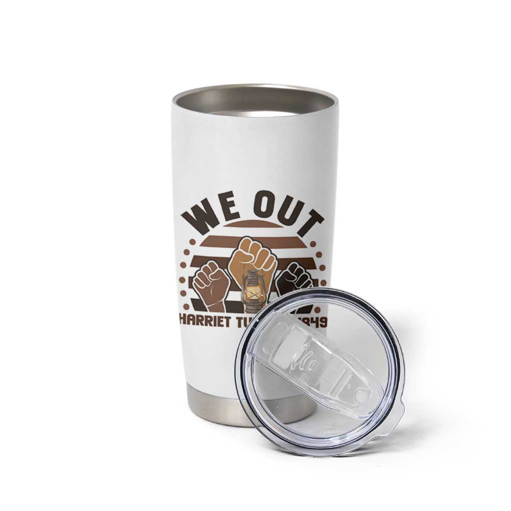 Harriet Tubman We Out 1849 Tumbler Cup Vintage Sunset Black American Hero