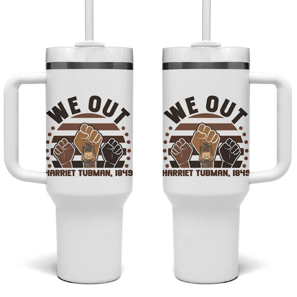 Harriet Tubman We Out 1849 Tumbler With Handle Vintage Sunset Black American Hero