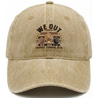 Harriet Tubman We Out 1849 Washed Cotton Baseball Cap Vintage Sunset Black American Hero