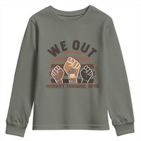 Harriet Tubman We Out 1849 Youth Sweatshirt Vintage Sunset Black American Hero