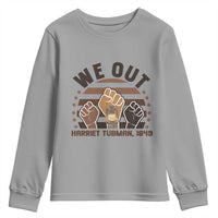 Harriet Tubman We Out 1849 Youth Sweatshirt Vintage Sunset Black American Hero