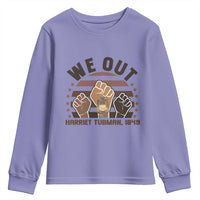 Harriet Tubman We Out 1849 Youth Sweatshirt Vintage Sunset Black American Hero