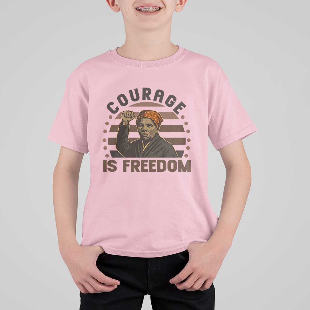 Harriet Tubman Legacy T Shirt For Kid Courage Is Freedom