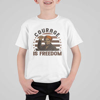 Harriet Tubman Legacy T Shirt For Kid Courage Is Freedom