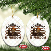 Harriet Tubman Legacy Ceramic Ornament Courage Is Freedom