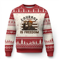 Harriet Tubman Legacy Ugly Christmas Sweater Courage Is Freedom
