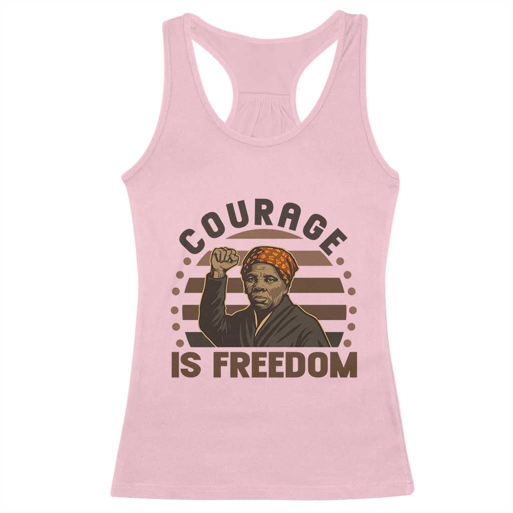 Harriet Tubman Legacy Racerback Tank Top Courage Is Freedom