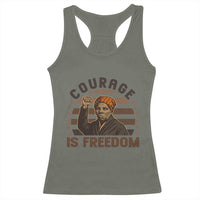Harriet Tubman Legacy Racerback Tank Top Courage Is Freedom