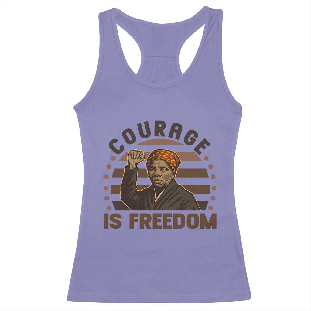 Harriet Tubman Legacy Racerback Tank Top Courage Is Freedom