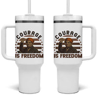 Harriet Tubman Legacy Tumbler With Handle Courage Is Freedom