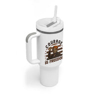 Harriet Tubman Legacy Tumbler With Handle Courage Is Freedom