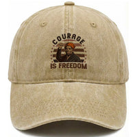 Harriet Tubman Legacy Washed Cotton Baseball Cap Courage Is Freedom