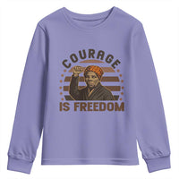 Harriet Tubman Legacy Youth Sweatshirt Courage Is Freedom