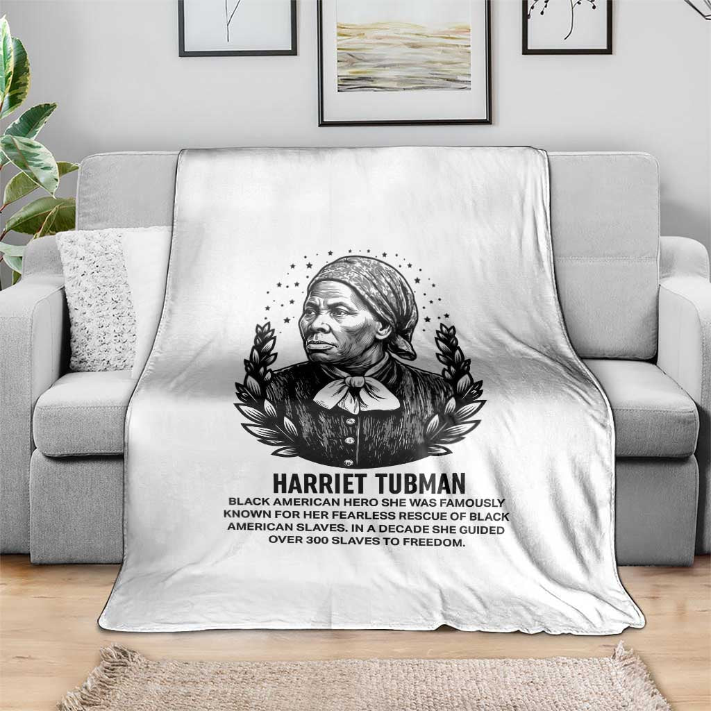 American Hero Harriet Tubman Throw Blanket Black History Leader Gift - Wonder Print Shop