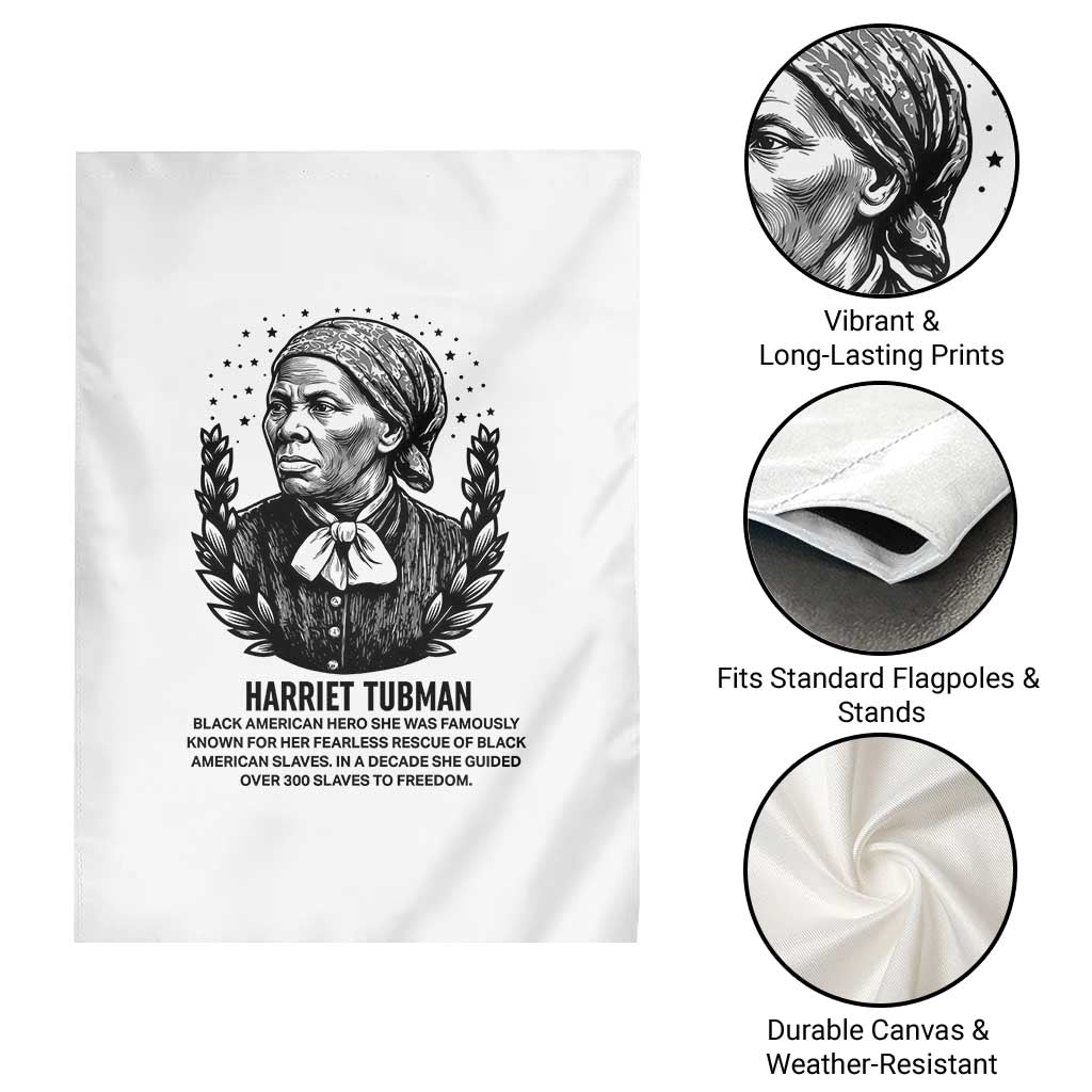 American Hero Harriet Tubman Garden Flag Black History Leader Gift - Wonder Print Shop