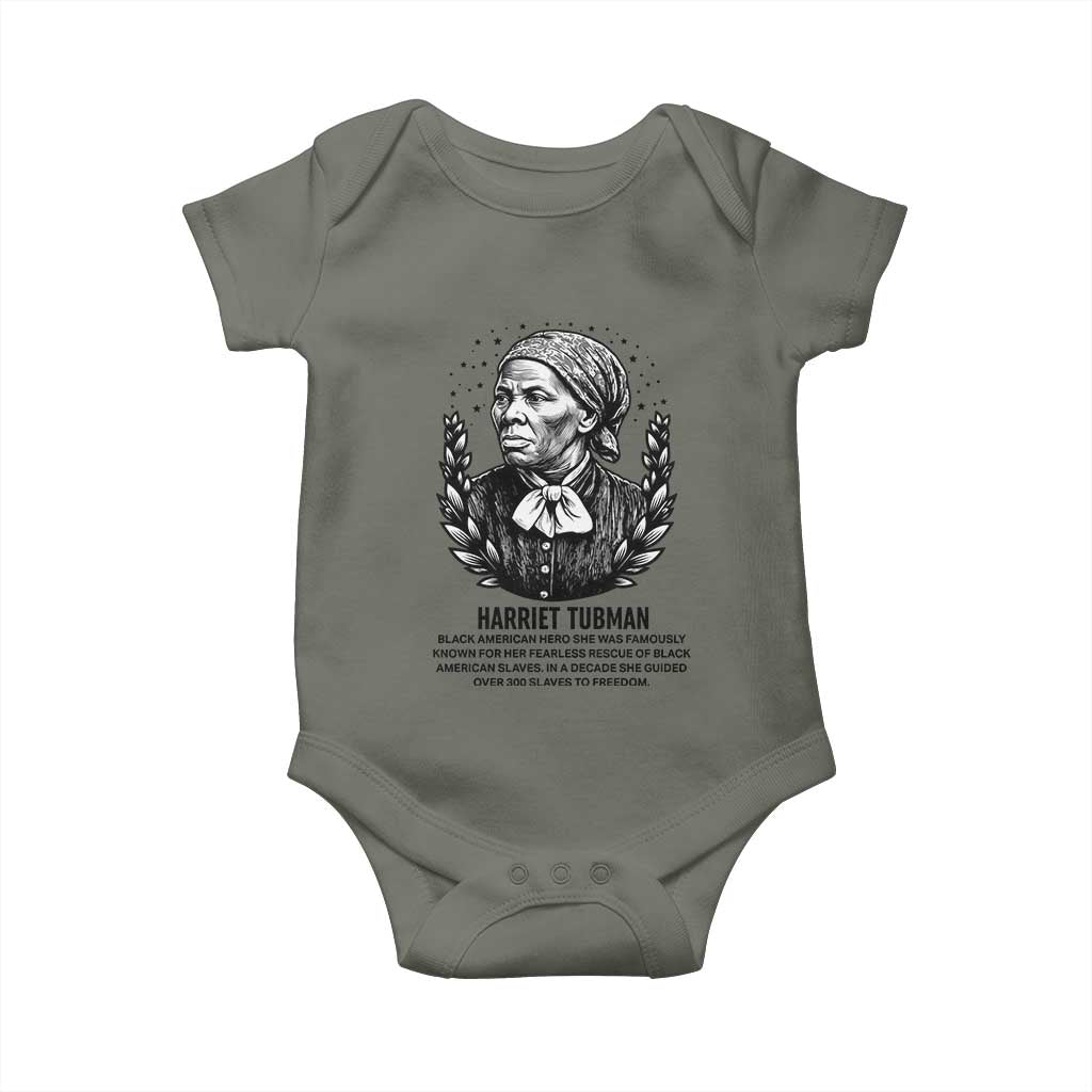 American Hero Harriet Tubman Baby Onesie Black History Leader Gift - Wonder Print Shop