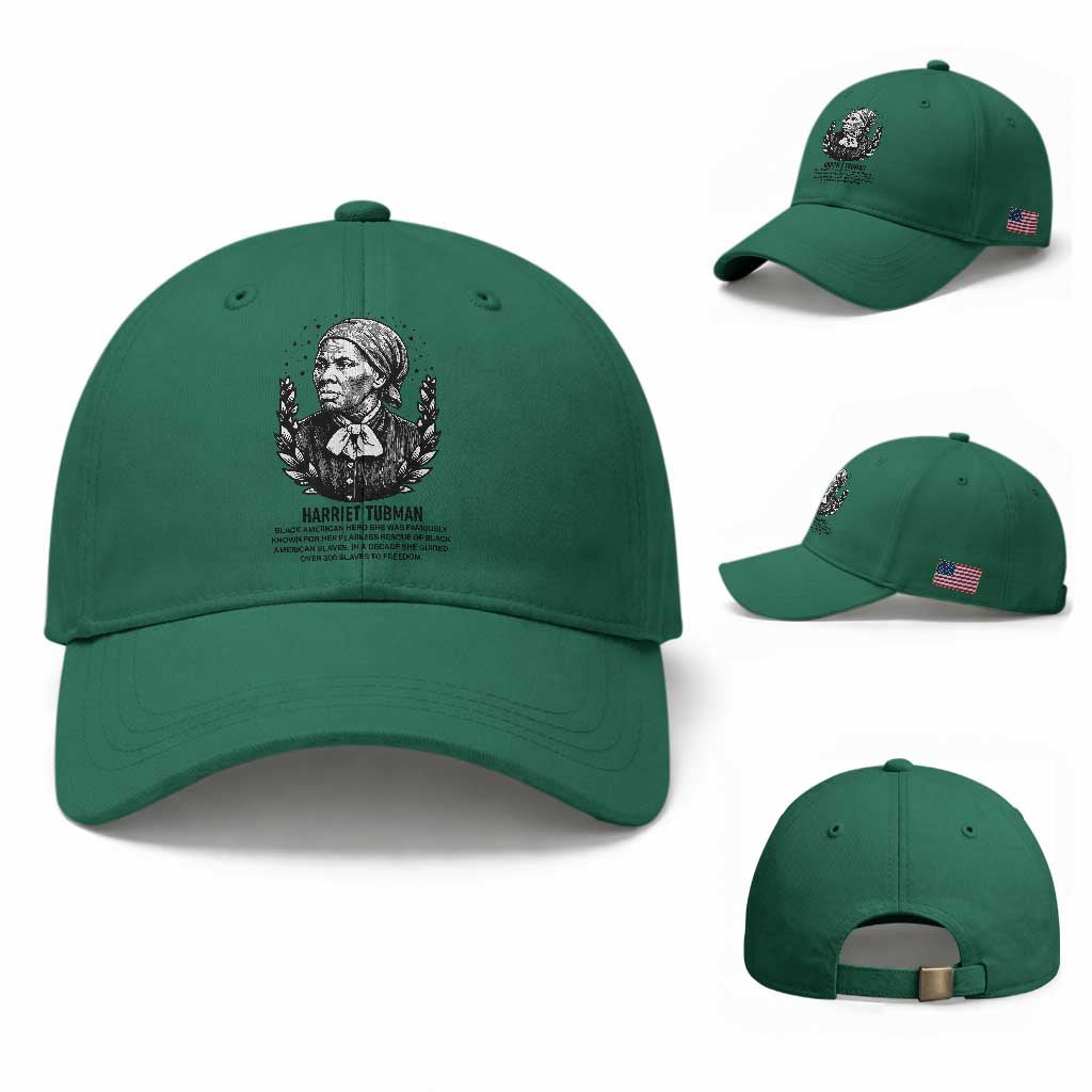 American Hero Harriet Tubman Baseball Cap Black History Leader Gift