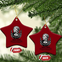 American Hero Harriet Tubman Ceramic Ornament Black History Leader Gift - Wonder Print Shop
