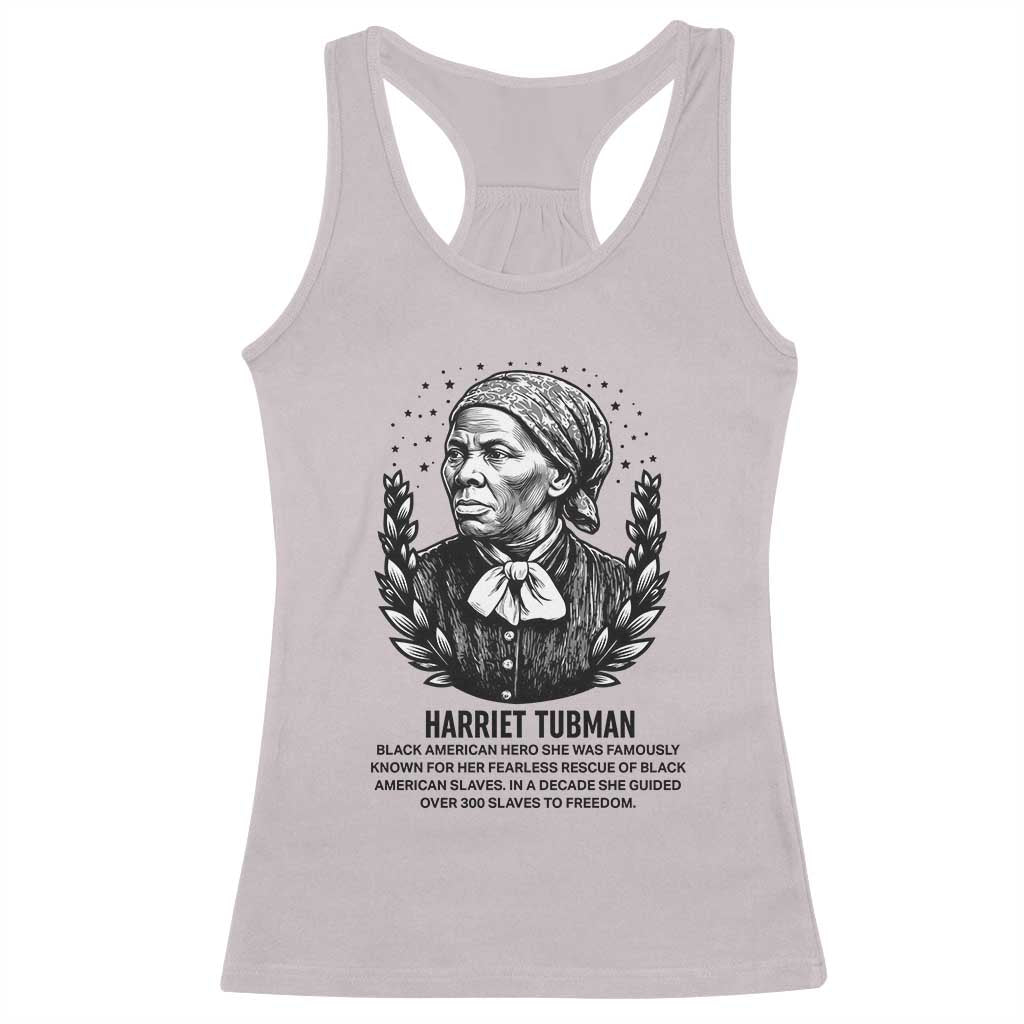 American Hero Harriet Tubman Racerback Tank Top Black History Leader Gift - Wonder Print Shop