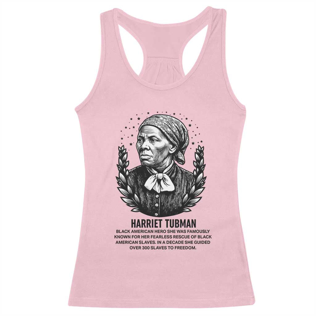 American Hero Harriet Tubman Racerback Tank Top Black History Leader Gift - Wonder Print Shop