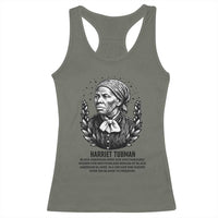 American Hero Harriet Tubman Racerback Tank Top Black History Leader Gift - Wonder Print Shop