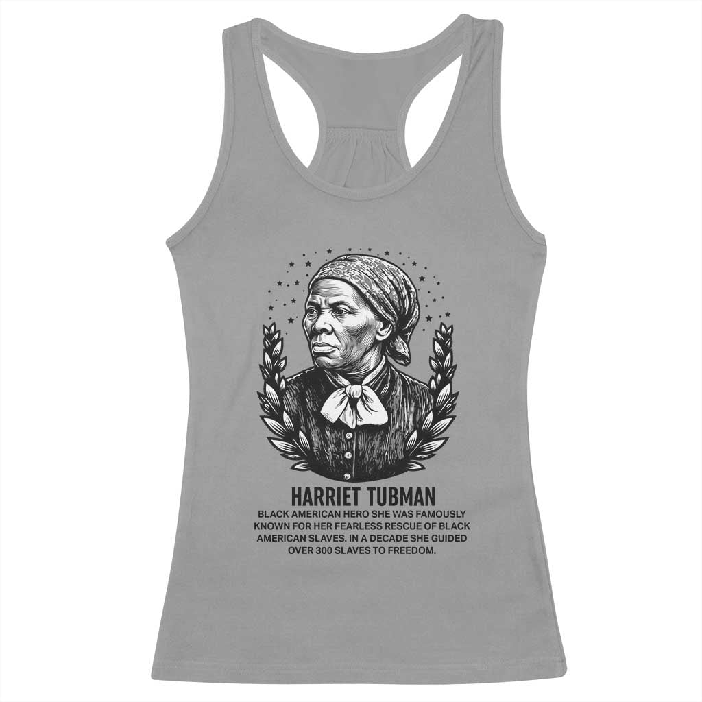 American Hero Harriet Tubman Racerback Tank Top Black History Leader Gift - Wonder Print Shop