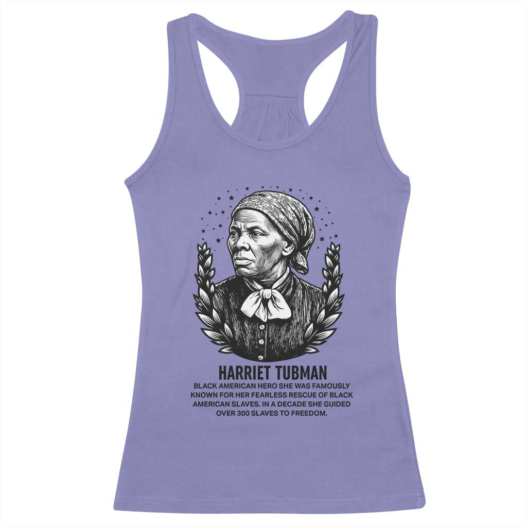 American Hero Harriet Tubman Racerback Tank Top Black History Leader Gift - Wonder Print Shop