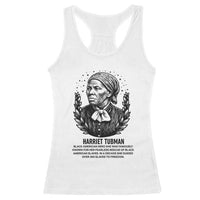 American Hero Harriet Tubman Racerback Tank Top Black History Leader Gift - Wonder Print Shop