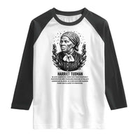 American Hero Harriet Tubman Raglan Shirt Black History Leader Gift - Wonder Print Shop