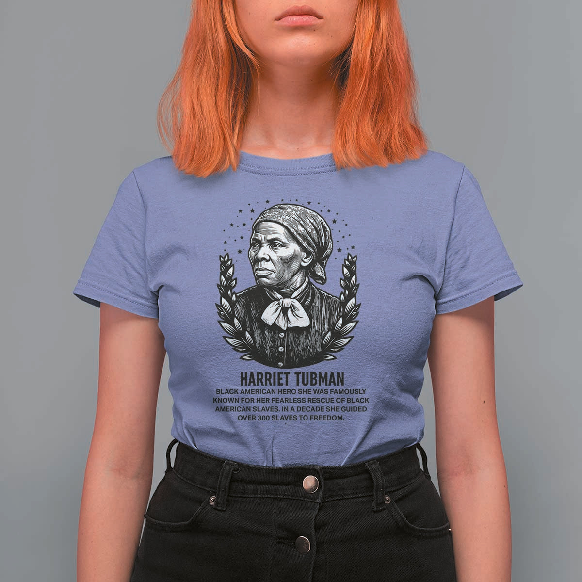 American Hero Harriet Tubman T Shirt For Women Black History Leader Gift - Wonder Print Shop