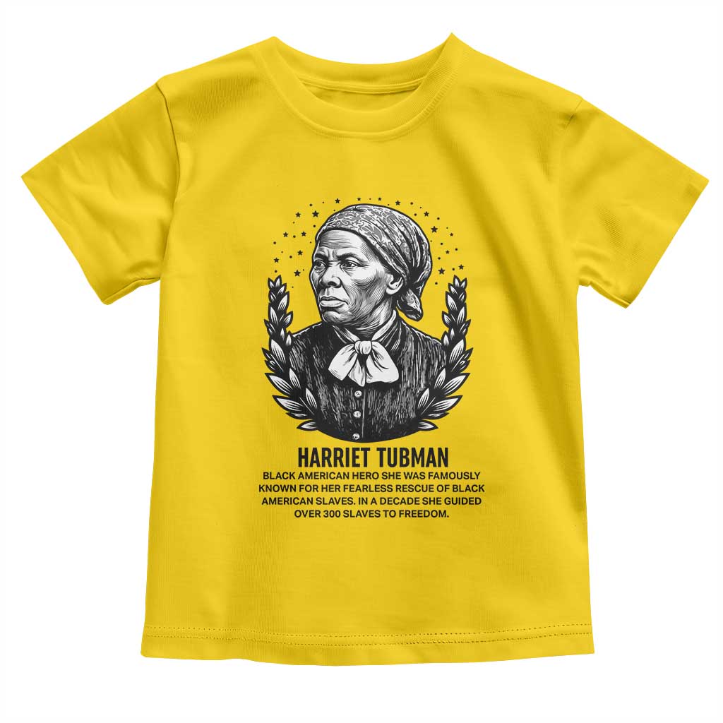 American Hero Harriet Tubman Toddler T Shirt Black History Leader Gift - Wonder Print Shop