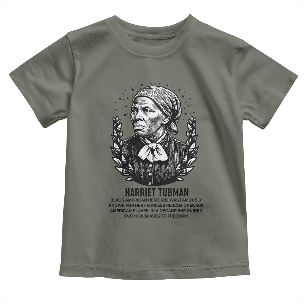American Hero Harriet Tubman Toddler T Shirt Black History Leader Gift - Wonder Print Shop