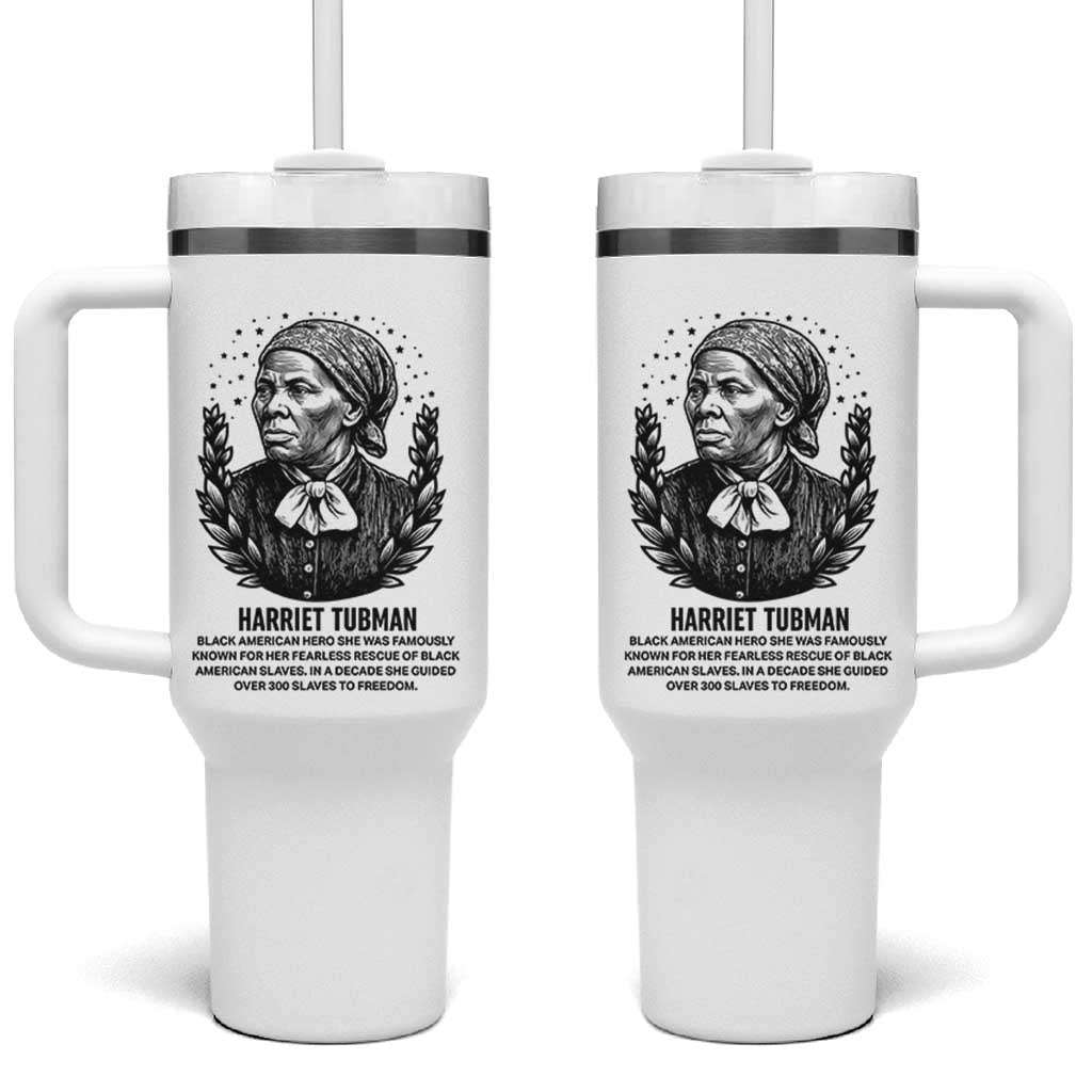 American Hero Harriet Tubman Tumbler With Handle Black History Leader Gift - Wonder Print Shop
