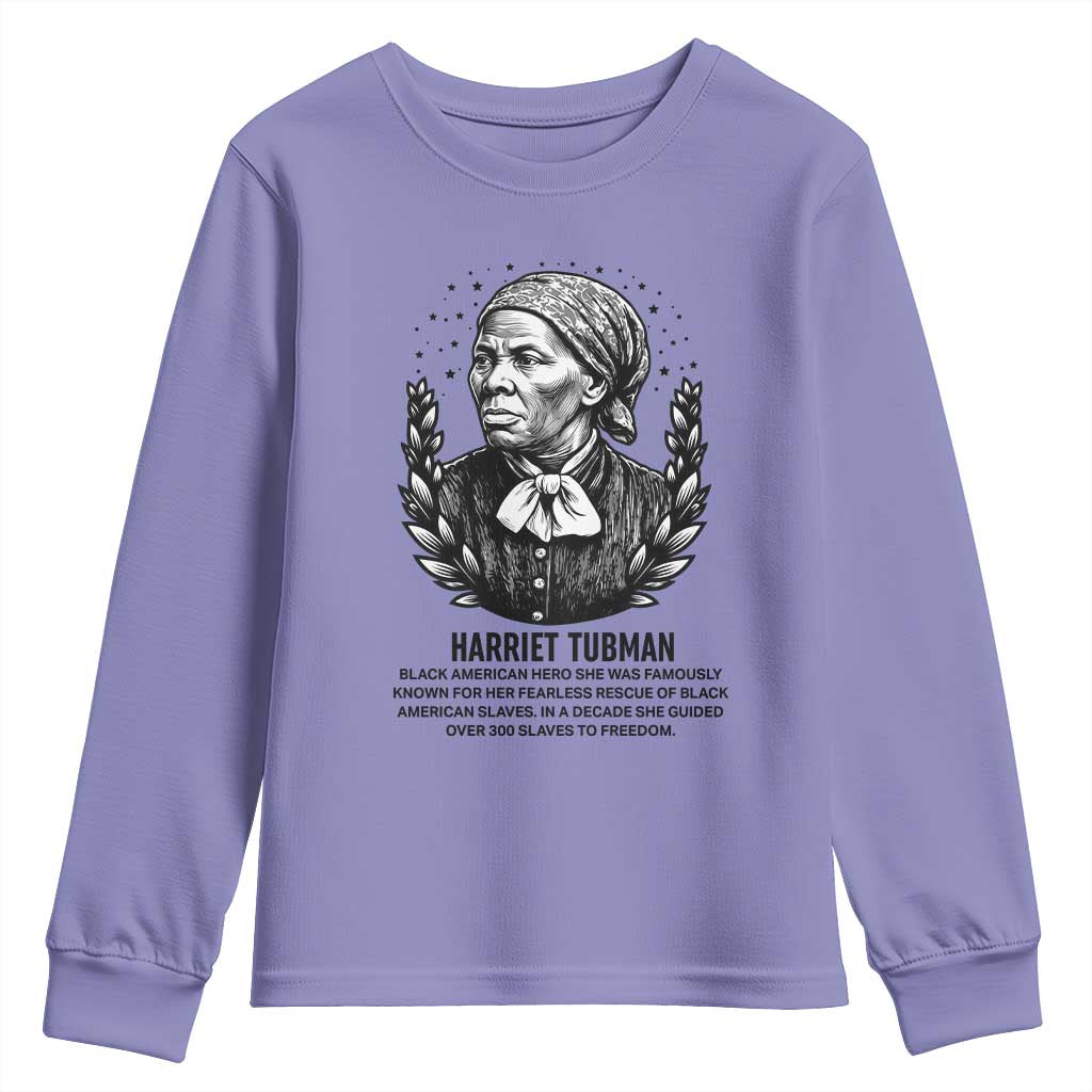 American Hero Harriet Tubman Youth Sweatshirt Black History Leader Gift - Wonder Print Shop